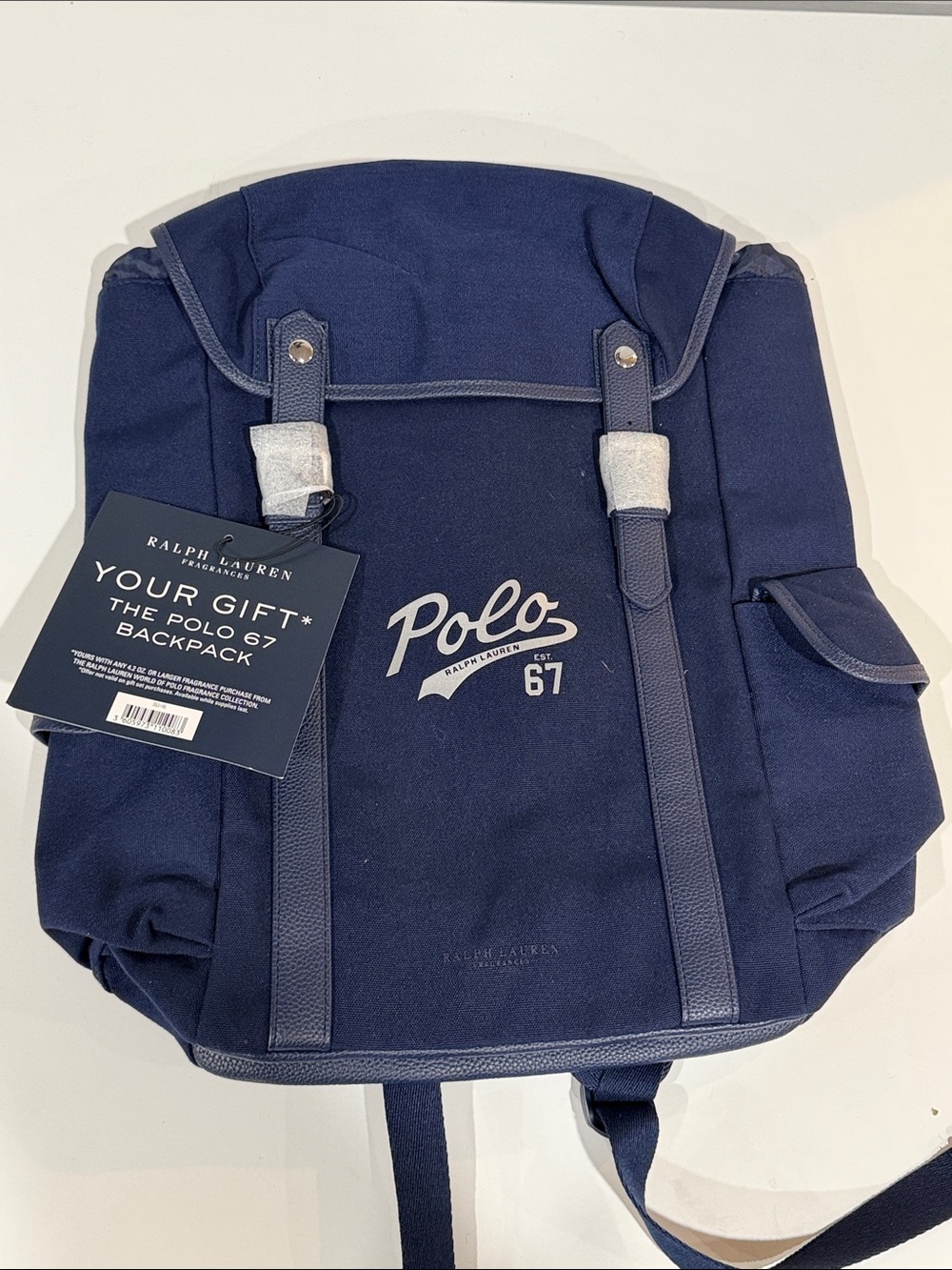 Ralph Lauren Polo 67 Navy Canvas Backpack